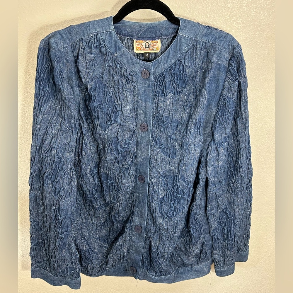 vintage 1990s Gene Ewing BIS denim shacket